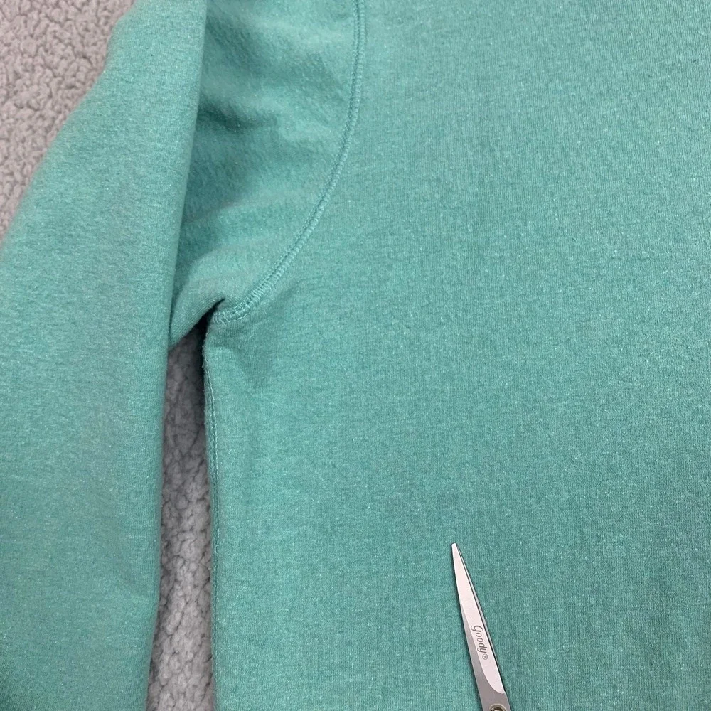 The North Face Sweatshirt Womens XL Teal Green Crewneck Fleece Pullover NF0A3X8Y